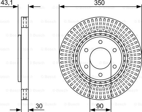 BOSCH 0 986 479 V51 - Jarrulevy inparts.fi