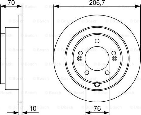 BOSCH 0 986 479 V53 - Jarrulevy inparts.fi