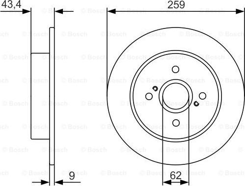 BOSCH 0 986 479 V07 - Jarrulevy inparts.fi