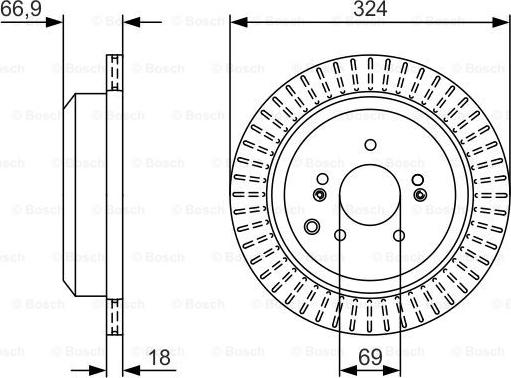 BOSCH 0 986 479 V10 - Jarrulevy inparts.fi