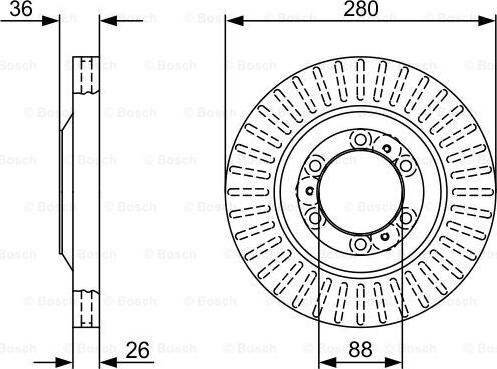 BOSCH 0 986 479 V88 - Jarrulevy inparts.fi