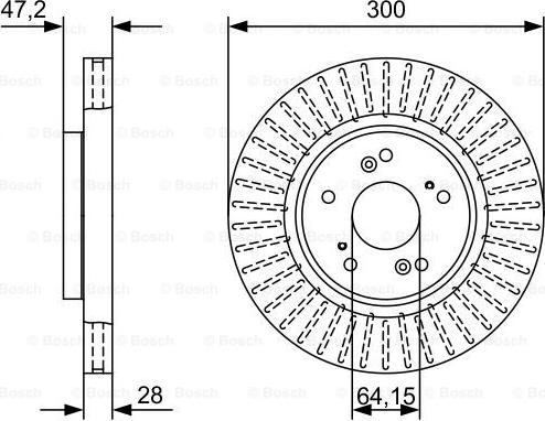 BOSCH 0 986 479 W48 - Jarrulevy inparts.fi