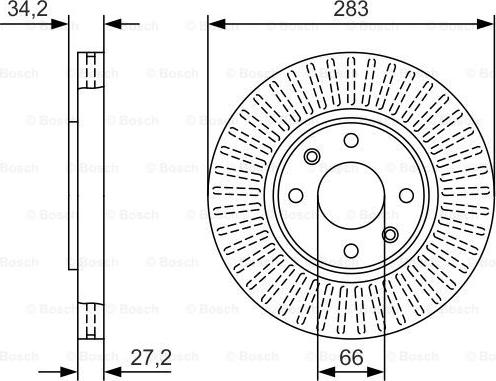 BOSCH 0 986 479 W69 - Jarrulevy inparts.fi