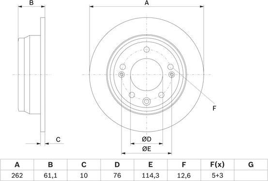 BOSCH 0 986 479 W64 - Jarrulevy inparts.fi