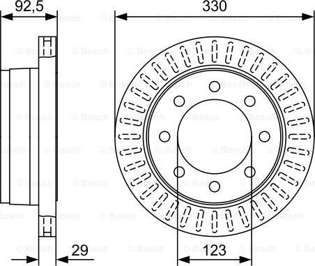 BOSCH 0 986 479 W25 - Jarrulevy inparts.fi