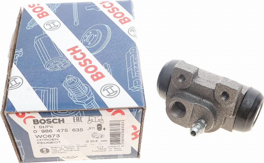 BOSCH 0 986 475 635 - Jarrusylinteri inparts.fi