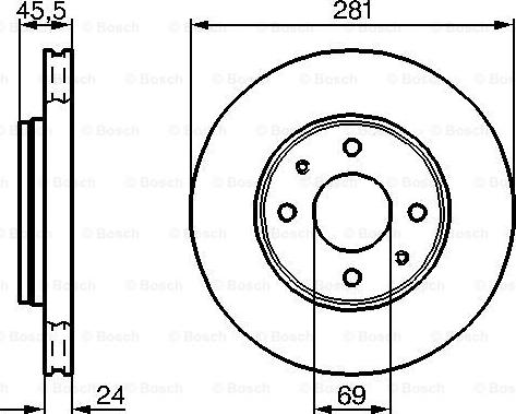 BOSCH 0 986 479 B37 - Jarrulevy inparts.fi