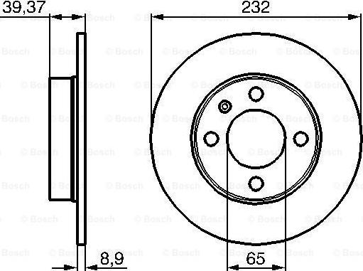 BOSCH 0 986 479 C67 - Jarrulevy inparts.fi