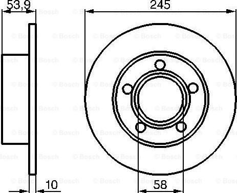 BOSCH 0 986 478 461 - Jarrulevy inparts.fi