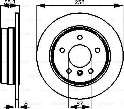 BOSCH 0 986 479 B36 - Jarrulevy inparts.fi