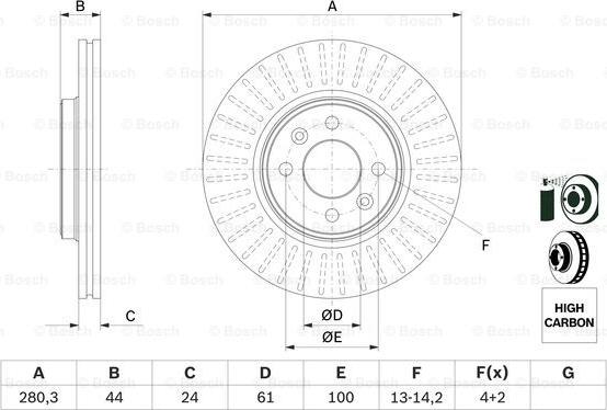 BOSCH 0 986 478 590 - Jarrulevy inparts.fi