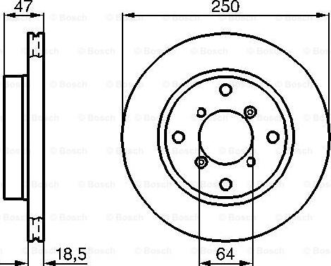 BOSCH 0 986 478 540 - Jarrulevy inparts.fi