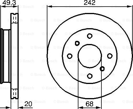 BOSCH 0 986 478 534 - Jarrulevy inparts.fi