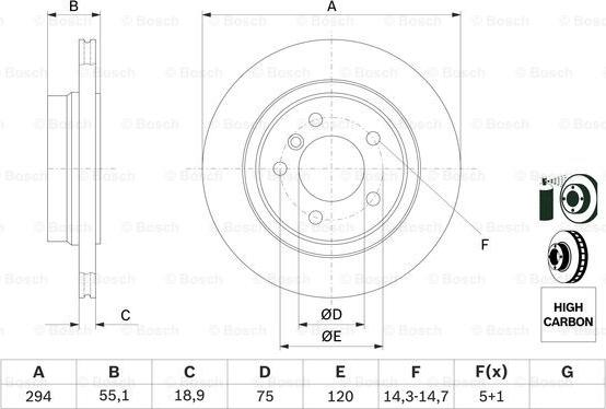 BOSCH 0 986 478 570 - Jarrulevy inparts.fi