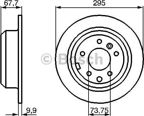 BOSCH 0 986 478 692 - Jarrulevy inparts.fi