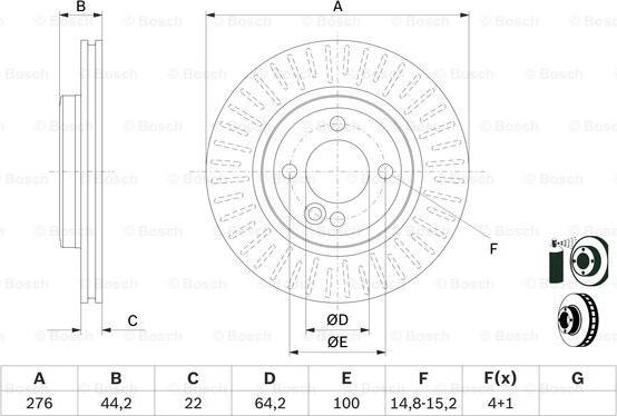 BOSCH 0 986 478 606 - Jarrulevy inparts.fi