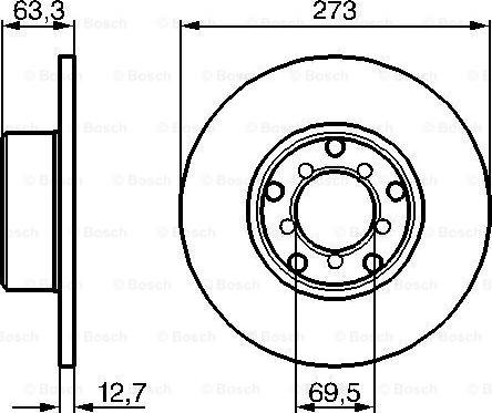 BOSCH 0 986 478 055 - Jarrulevy inparts.fi