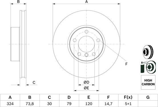 BOSCH 0 986 478 024 - Jarrulevy inparts.fi