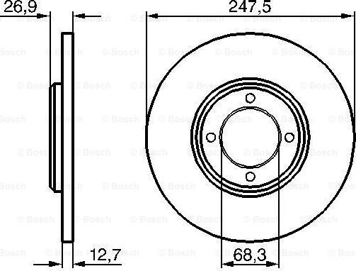 BOSCH 0 986 478 071 - Jarrulevy inparts.fi