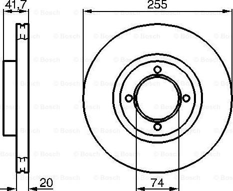 BOSCH 0 986 478 106 - Jarrulevy inparts.fi