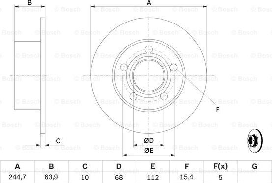 BOSCH 0 986 478 132 - Jarrulevy inparts.fi