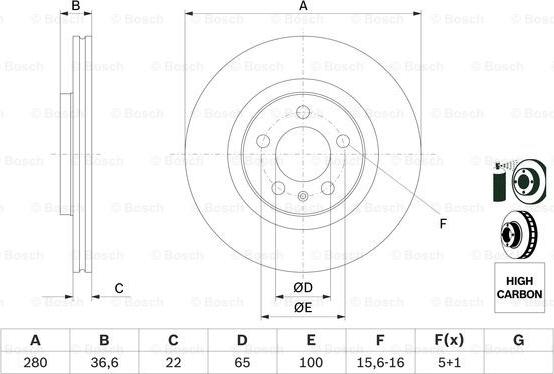 BOSCH 0 986 478 852 - Jarrulevy inparts.fi