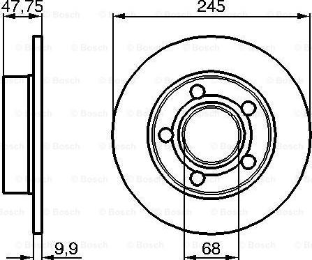 BOSCH 0 986 479 B56 - Jarrulevy inparts.fi