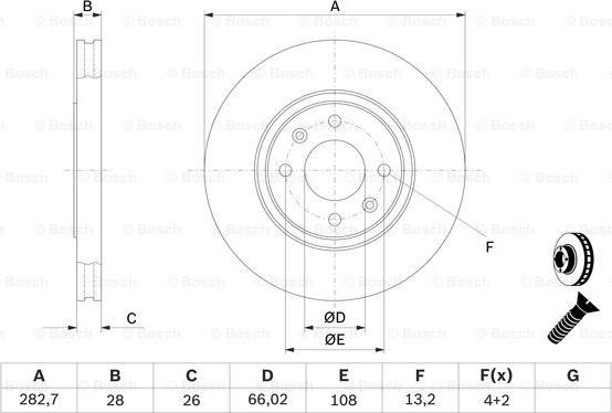 BOSCH 0 986 478 831 - Jarrulevy inparts.fi