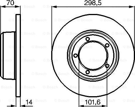 BOSCH 0 986 478 827 - Jarrulevy inparts.fi