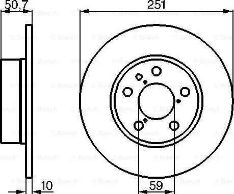 BOSCH 0 986 479 B31 - Jarrulevy inparts.fi