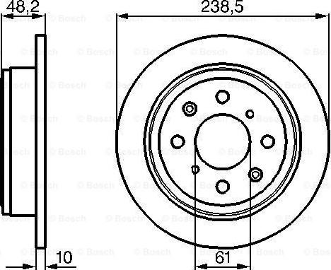 BOSCH 0 986 478 350 - Jarrulevy inparts.fi