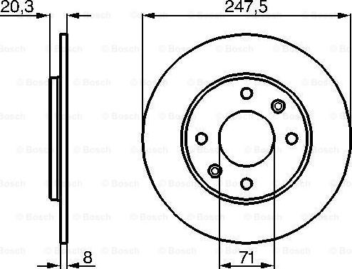 BOSCH 0 986 478 371 - Jarrulevy inparts.fi