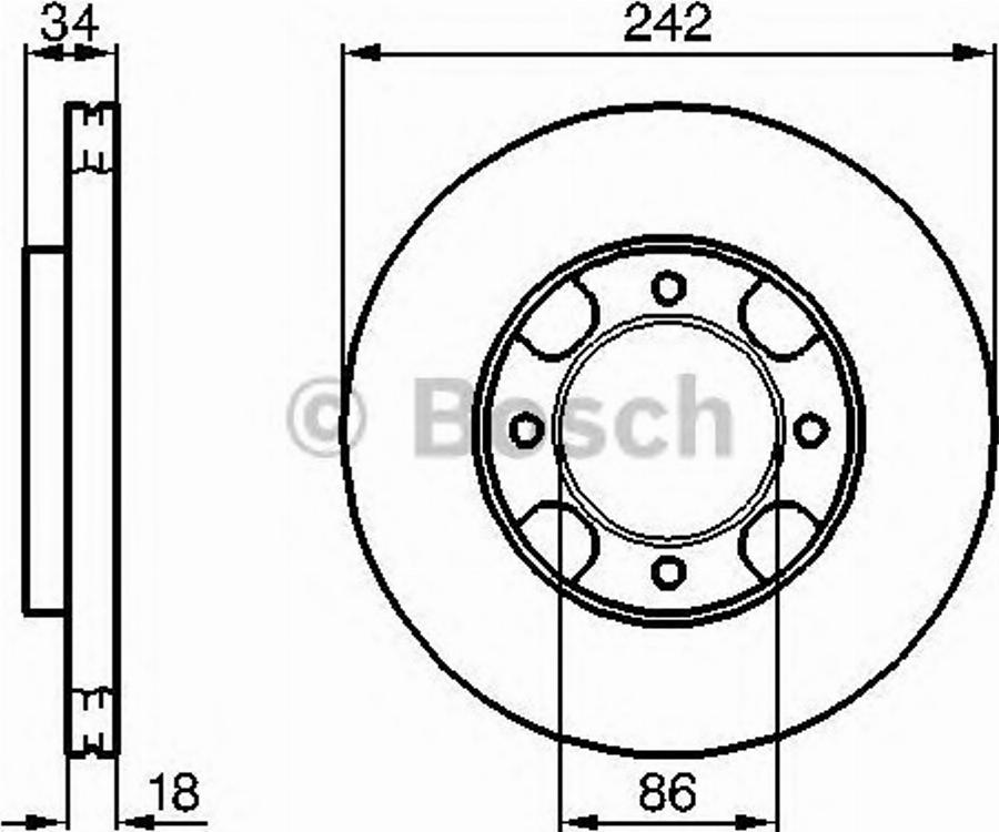 BOSCH 0986478254 - Jarrulevy inparts.fi