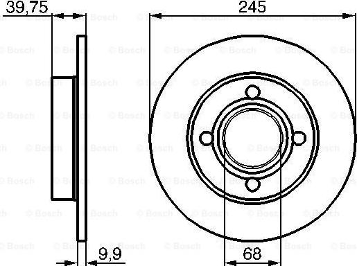 BOSCH 0 986 478 216 - Jarrulevy inparts.fi