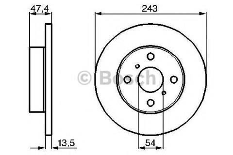 BOSCH 0986478222 - Jarrulevy inparts.fi