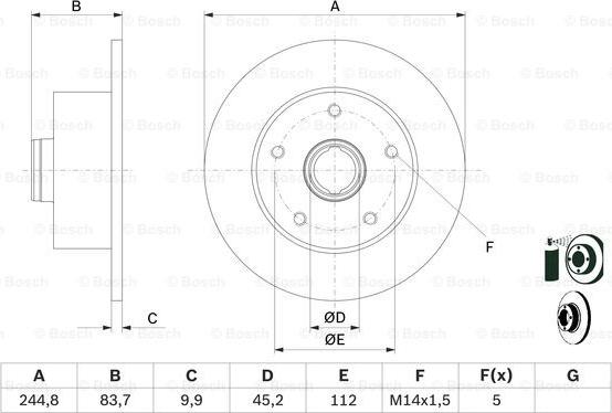 BOSCH 0 986 479 B48 - Jarrulevy inparts.fi