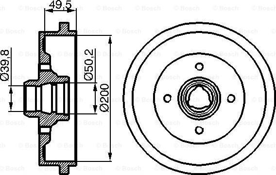 BOSCH 0 986 477 041 - Jarrulevy inparts.fi