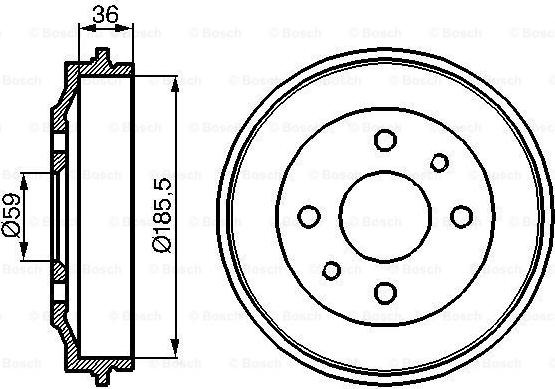 BOSCH 0986477055 - Jarrurumpu inparts.fi