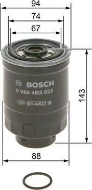 BOSCH 0 986 4B2 022 - Polttoainesuodatin inparts.fi