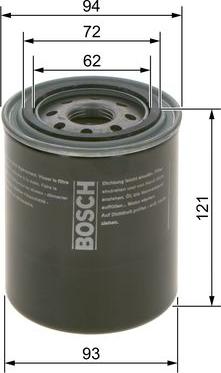 BOSCH 0 986 4B7 060 - Öljynsuodatin inparts.fi