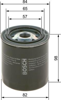 BOSCH 0 986 4B7 070 - Öljynsuodatin inparts.fi