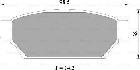 BOSCH 0 986 505 945 - Jarrupala, levyjarru inparts.fi