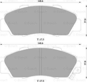 BOSCH 0 986 505 956 - Jarrupala, levyjarru inparts.fi