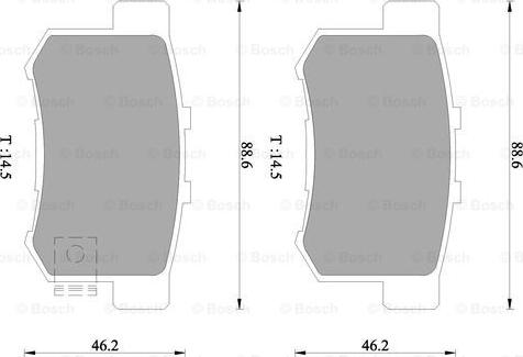 BOSCH 0 986 505 957 - Jarrupala, levyjarru inparts.fi