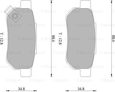 BOSCH 0 986 505 909 - Jarrupala, levyjarru inparts.fi