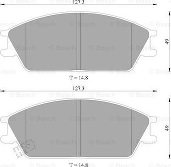 BOSCH 0 986 505 985 - Jarrupala, levyjarru inparts.fi