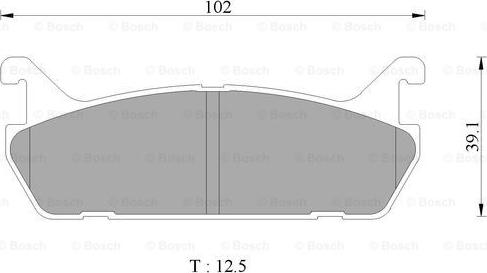 BOSCH 0 986 505 928 - Jarrupala, levyjarru inparts.fi