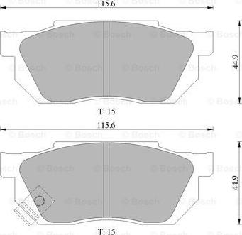 BOSCH 0 986 505 974 - Jarrupala, levyjarru inparts.fi