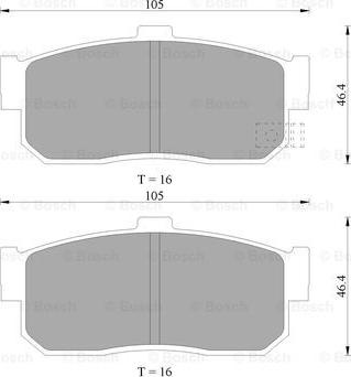 BOSCH 0 986 505 972 - Jarrupala, levyjarru inparts.fi