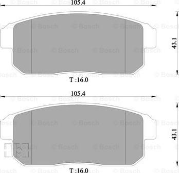 BOSCH 0 986 505 407 - Jarrupala, levyjarru inparts.fi